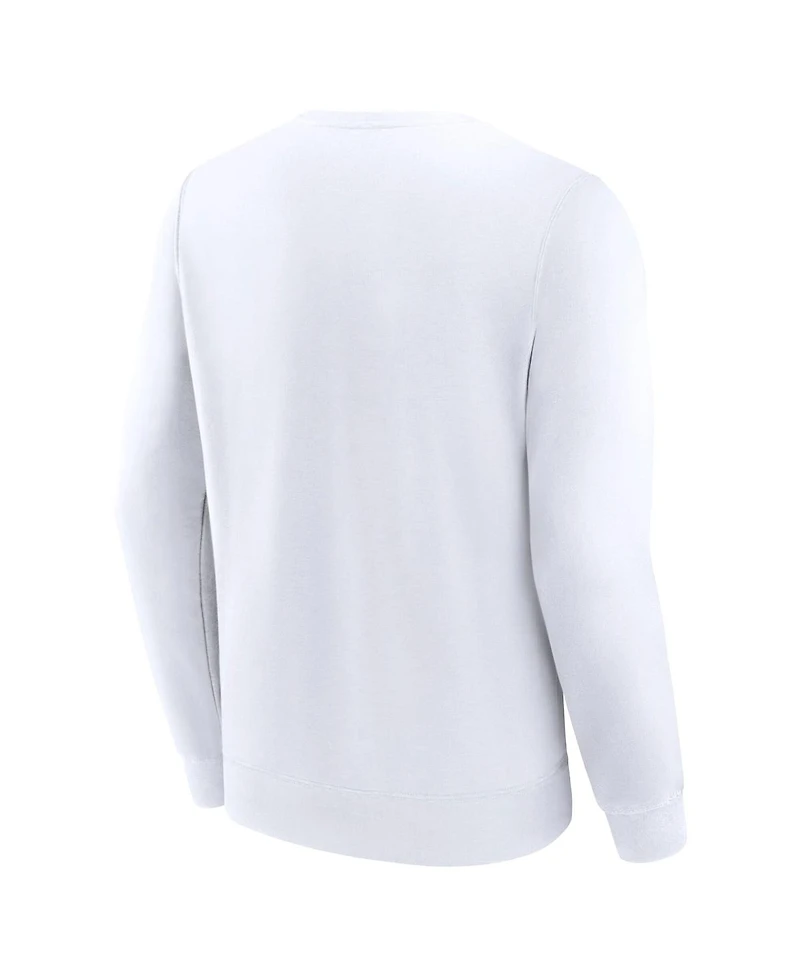 Fanatics Men's White Suny Brockport Golden Eagles Short Name Pullover Sweatshirt