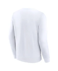 Fanatics Men's White Suny Brockport Golden Eagles Short Name Pullover Sweatshirt