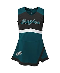 Outerstuff Baby Boys and Girls Green Philadelphia Eagles Cheer Captain Jumper Dress