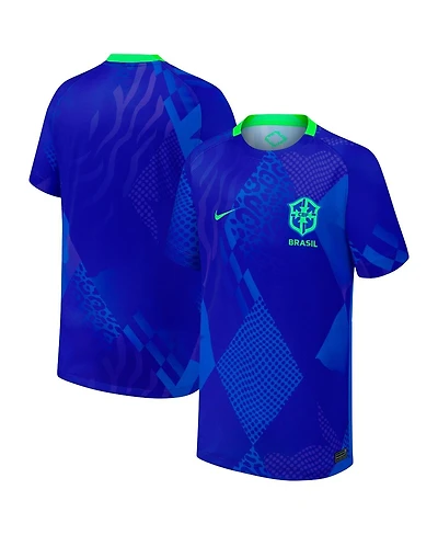 Nike Big Boys and Girls Blue Brazil Women's National Team 2025/26 Away Replica Jersey