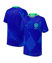 Nike Big Boys and Girls Blue Brazil Women's National Team 2025/26 Away Replica Jersey