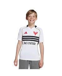 adidas Big Boys and Girls White D.c. United 2025 Third Replica Jersey