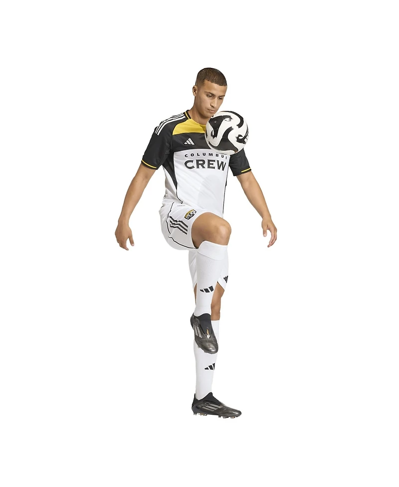 Adidas Men's White Columbus Crew 2025 Archive Collection Authentic Shorts