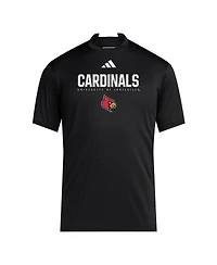 Adidas Men's Black Louisville Cardinals 2025 Training Performance Team T-Shirt