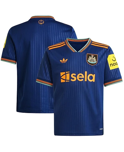adidas Big Boys and Girls Blue Newcastle United 2025/26 Third Replica Jersey