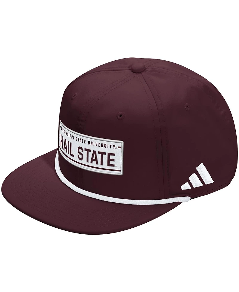 Adidas Men's and Women's Maroon Mississippi State Bulldogs Locker Room Rope Adjustable Hat