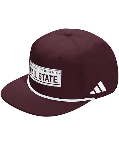 Adidas Men's and Women's Maroon Mississippi State Bulldogs Locker Room Rope Adjustable Hat