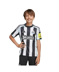 adidas Big Boys and Girls Black Newcastle United 2025/26 Home Replica Jersey