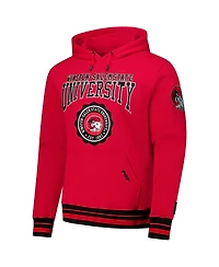 Pro Standard Men's Red Winston-Salem State Rams Crest Pullover Hoodie