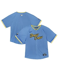 Nike Toddler Blue Milwaukee Brewers City Connect Team Limited Jersey