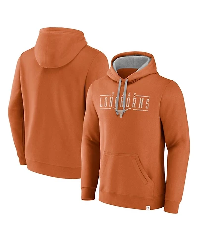 Fanatics Men's Texas Orange Longhorns Second Wind Distressed Pullover Hoodie