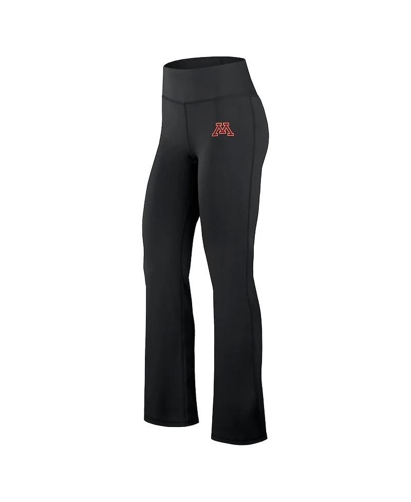 Fanatics Women's Black Minnesota Golden Gophers Training Camp Maxed Out Flare Leggings