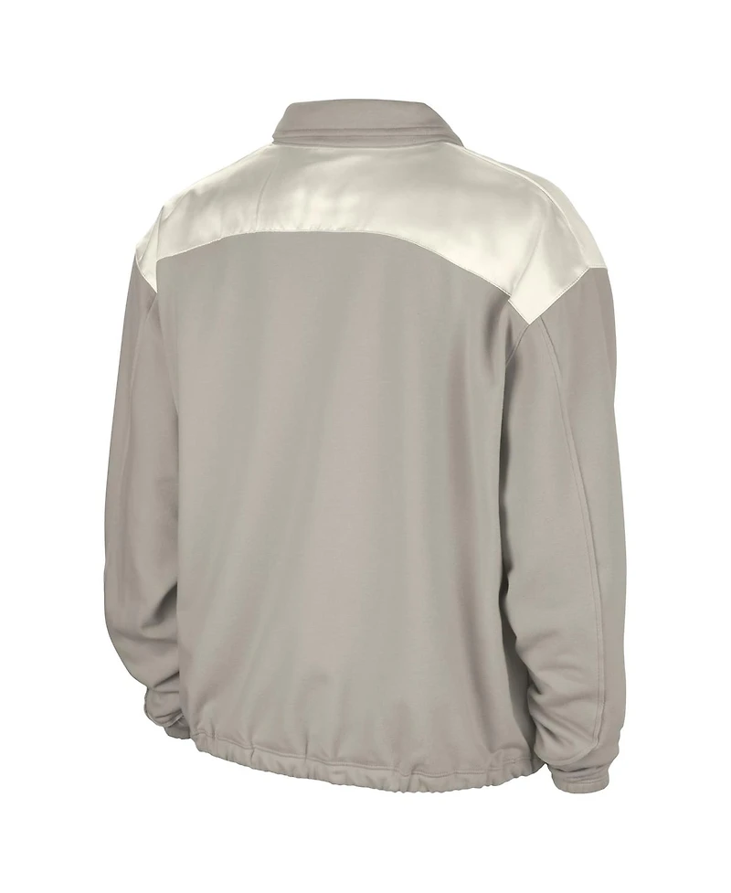 Nike Women's Gray Wnba Basketball Fleece Quarter-Zip Performance Pullover Sweatshirt
