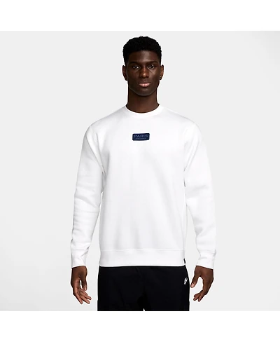 Nike Men's White Paris Saint-Germain Club Pullover Sweatshirt
