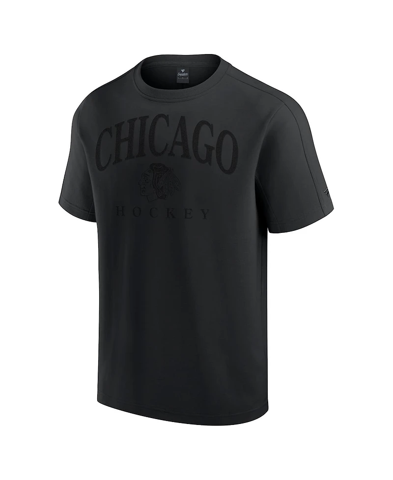 Fanatics Men's Black Chicago Blackhawks Elements Flex Tri-Blend T-Shirt