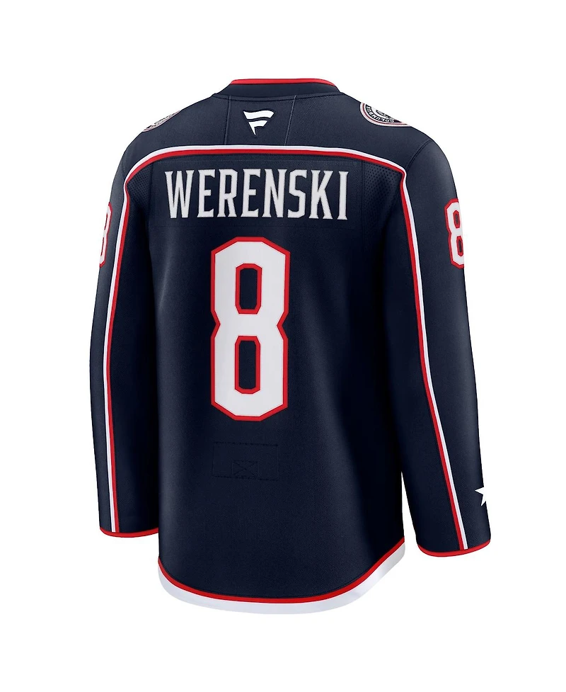 Fanatics Men's Zach Werenski Navy Columbus Blue Jackets Home Premium Jersey