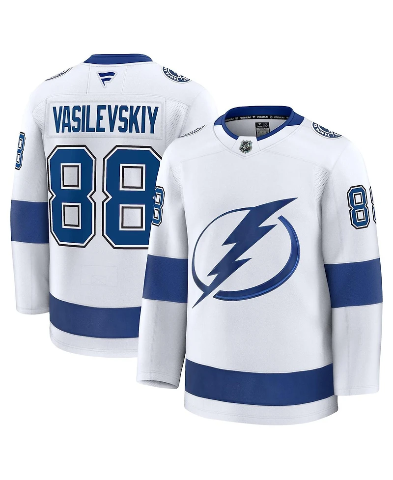 Fanatics Men's Andrei Vasilevskiy White Tampa Bay Lightning Away Premium Jersey