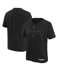 Nike Big Boys and Girls Black Phoenix Mercury Legend Practice Performance T-Shirt