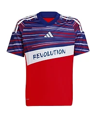 adidas Big Boys and Girls Red New England Revolution 2025 Third Replica Jersey