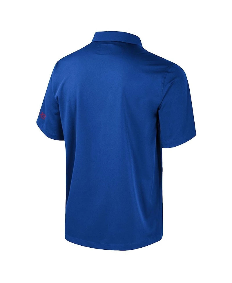 Colosseum Men's Royal Kansas Jayhawks Strike Bowling Button-Up Shirt
