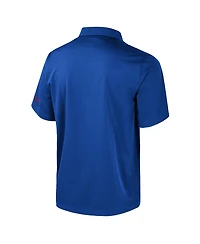 Colosseum Men's Royal Kansas Jayhawks Strike Bowling Button-Up Shirt