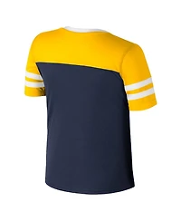 Colosseum Big Girls Navy Michigan Wolverines Space Opera T-Shirt