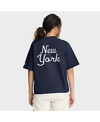 Nike Women's Royal New York Giants Rewind Pocket Boxy T-Shirt