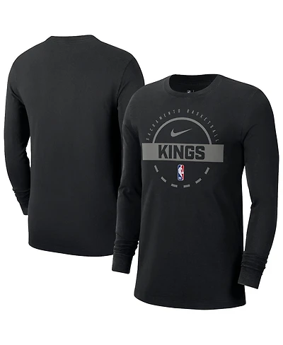 Nike Men's Black Sacramento Kings Authentic Long Sleeve Practice T-Shirt