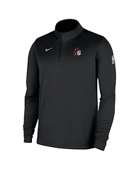 Nike Men's Black Philadelphia 76ers 2025/26 Authentic Coaches Quarter-Zip Pullover Jacket