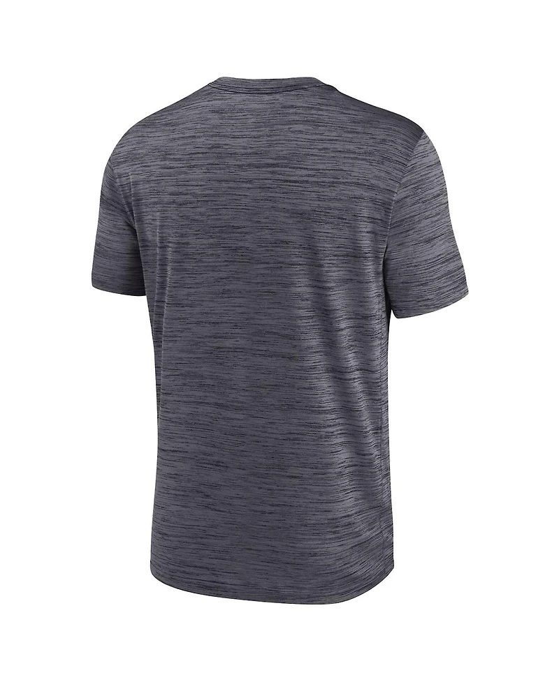 Nike Men's Black Iowa Hawkeyes Campus Center Stack Velocity Performance T-Shirt