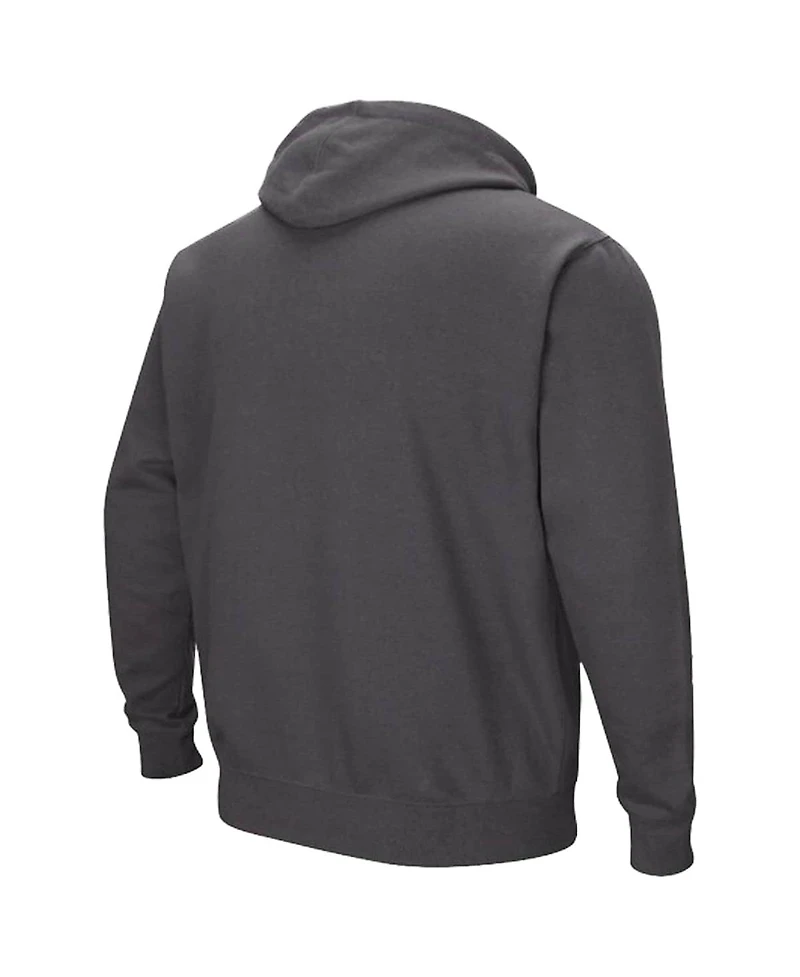Colosseum Men's Charcoal Ohio State Buckeyes Big Tall Arch Logo 2.0 Pullover Hoodie