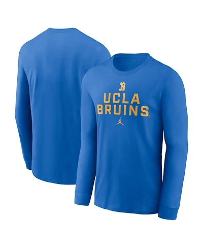 Jordan Men's Blue Ucla Bruins 2025 Sideline Performance Long Sleeve T-Shirt
