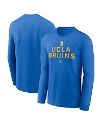 Jordan Men's Blue Ucla Bruins 2025 Sideline Performance Long Sleeve T-Shirt