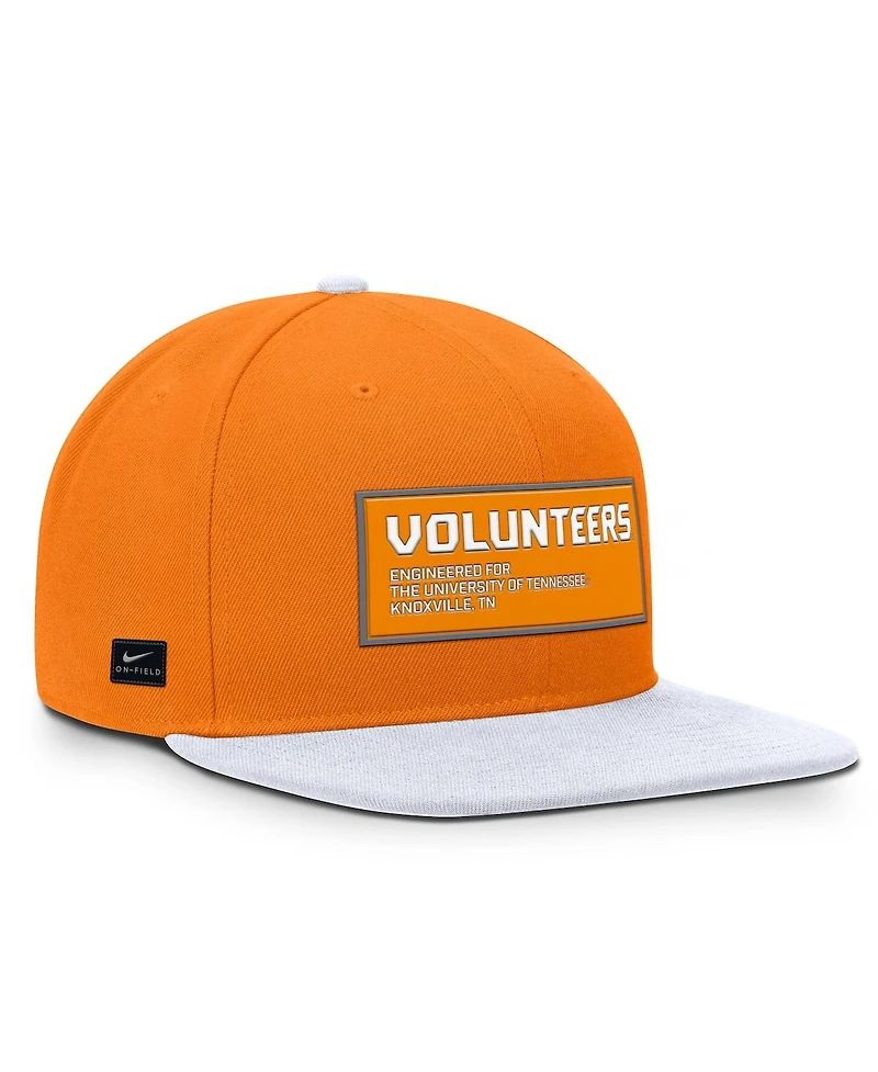 Nike Men's Tennessee Orange/White Tennessee Volunteers 2025 On-field Patch Pro Dri-fit Snapback Hat