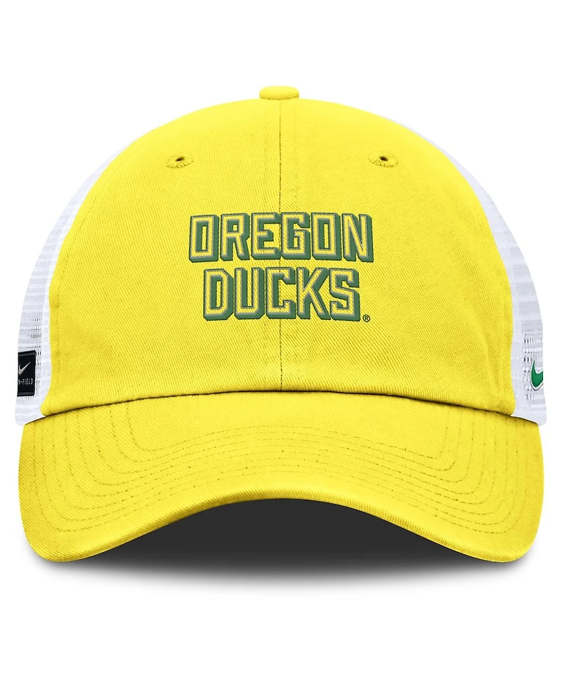 Nike Men's Yellow Oregon Ducks 2025 Gameday On-field Club Adjustable Trucker Hat