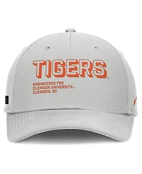 Nike Men's Gray Clemson Tigers 2025 Sideline Dust Pinched Rise Adjustable Hat