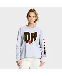 Fanatics Women's White Cleveland Browns Hometown Legacy Long Sleeve T-Shirt