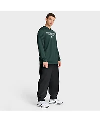 Nike Men's Green Michigan State Spartans 2025 Sideline Performance Long Sleeve Hoodie T-Shirt