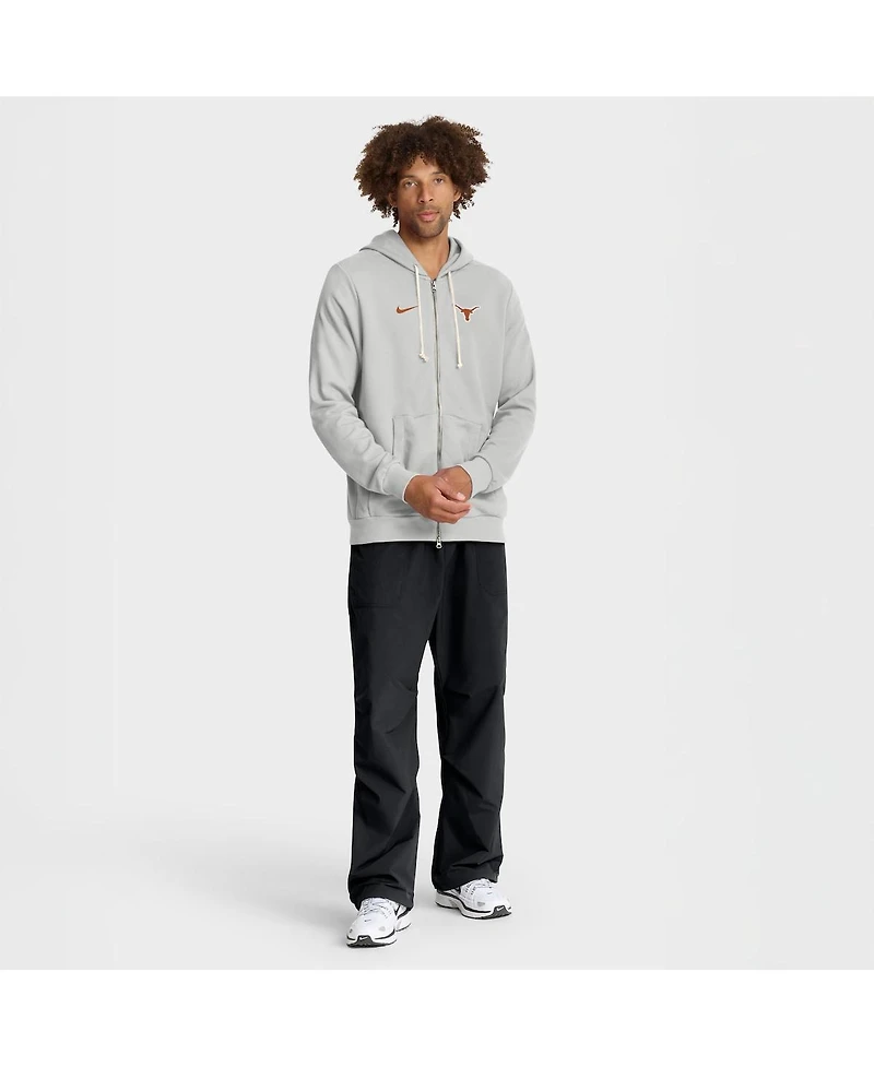 Nike Men's Gray Texas Longhorns 2025 Sideline Standard Issue Dri-fit Full-Zip Hoodie