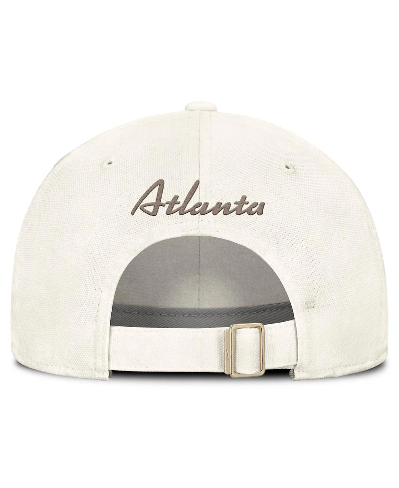 Nike Men's Stone Atlanta Braves Club Adjustable Hat