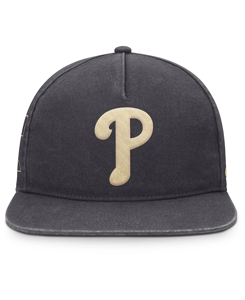 Nike Men's Anthracite Philadelphia Phillies Monotone Pro Adjustable Hat