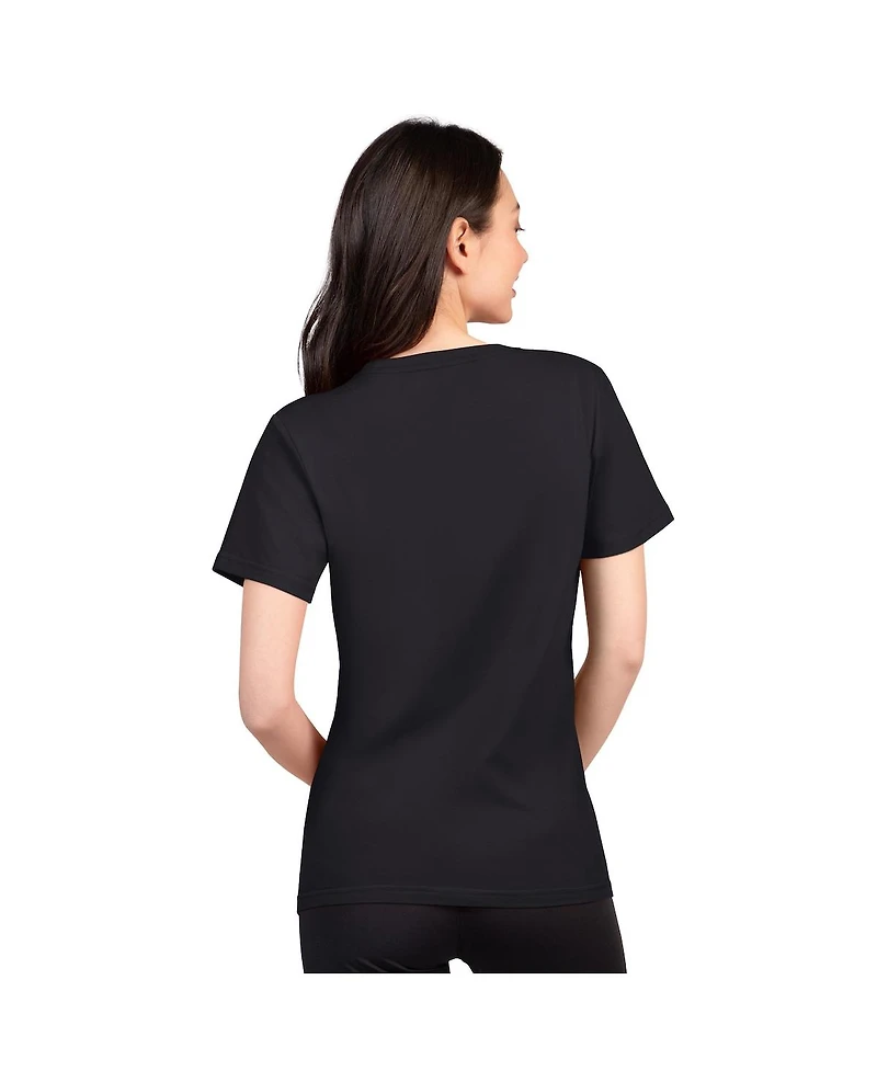 G-iii 4Her by Carl Banks Women's Black Las Vegas Raiders Super-Slim Lightweight Winning Crew T-Shirt