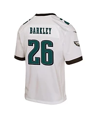 Nike Big Boys and Girls Saquon Barkley White Philadelphia Eagles Game Jersey