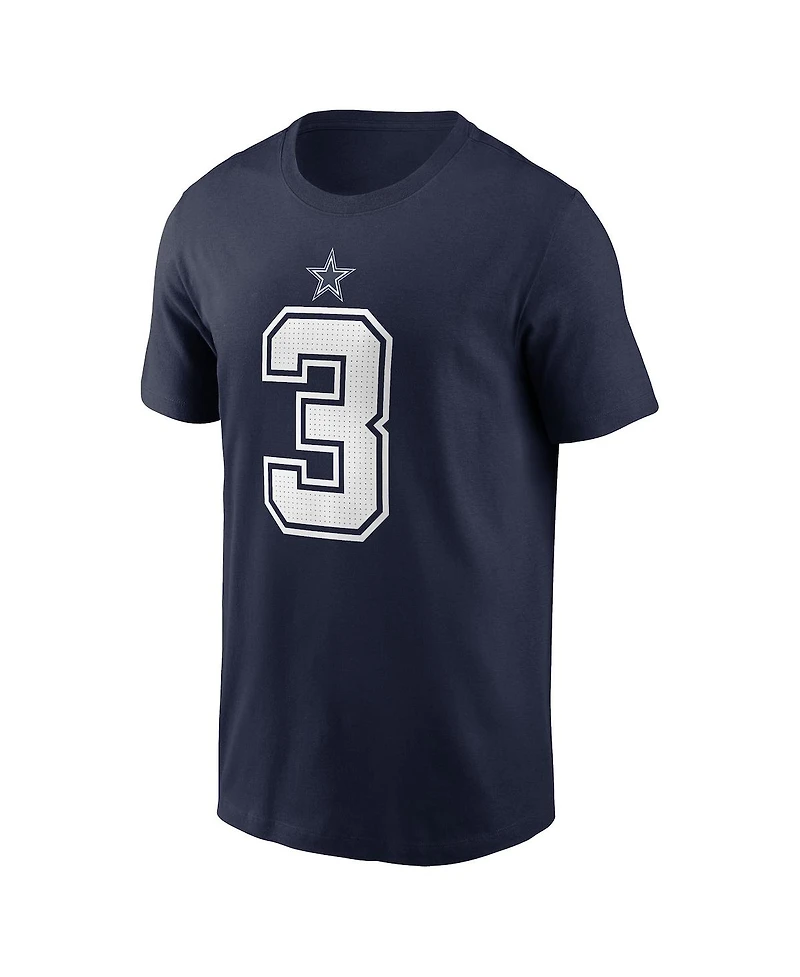 Nike Men's George Pickens Navy Dallas Cowboys Name Number T-Shirt