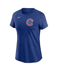 Nike Women's Pete Crow-Armstrong Royal Chicago Cubs Fuse Name Number T-Shirt