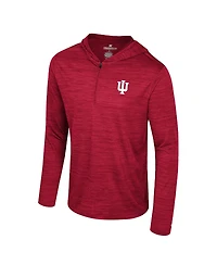 Colosseum Men's Crimson Alabama Tide Always Sunny Lightweight Quarter-Zip Hoodie