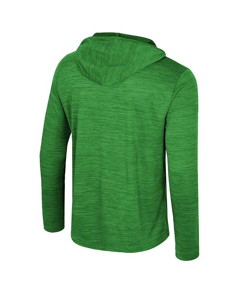 Colosseum Men's Green Oregon Ducks Always Sunny Lightweight Quarter-Zip Hoodie