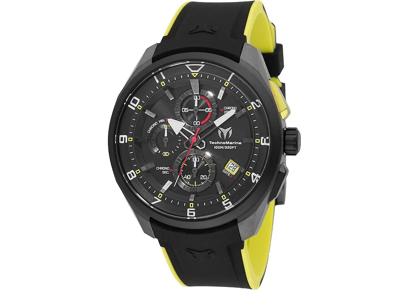 Technomarine Men's Tm-318126 Ocean Quartz Black Dial Watch