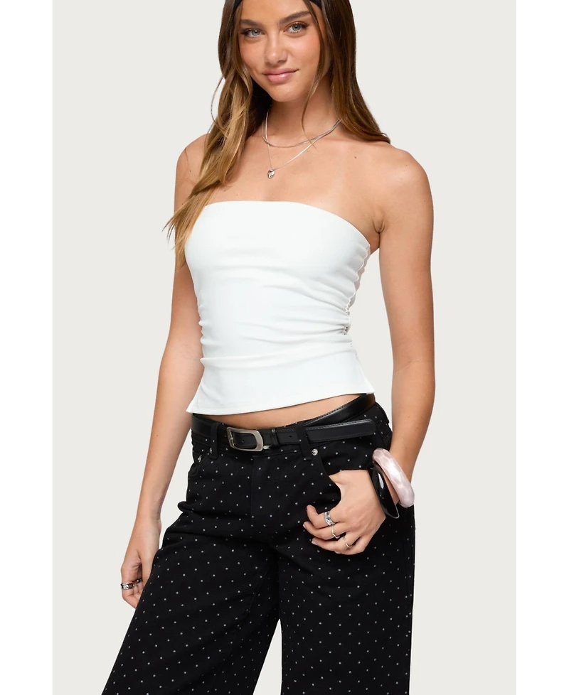 Edikted Women's Karina Side Slit Tube Top
