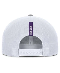 Fanatics Men's Gray/White Washington Huskies Rapid Trucker Adjustable Hat
